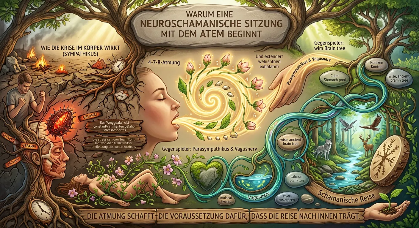 Warum eine neuroschamanische Sitzung mit dem Atem beginnt